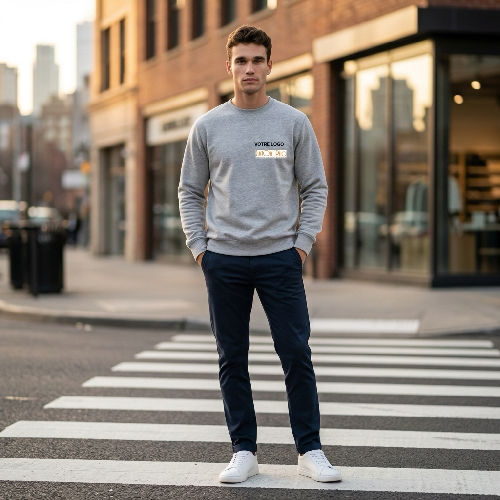 Sweat Basic homme imprimé