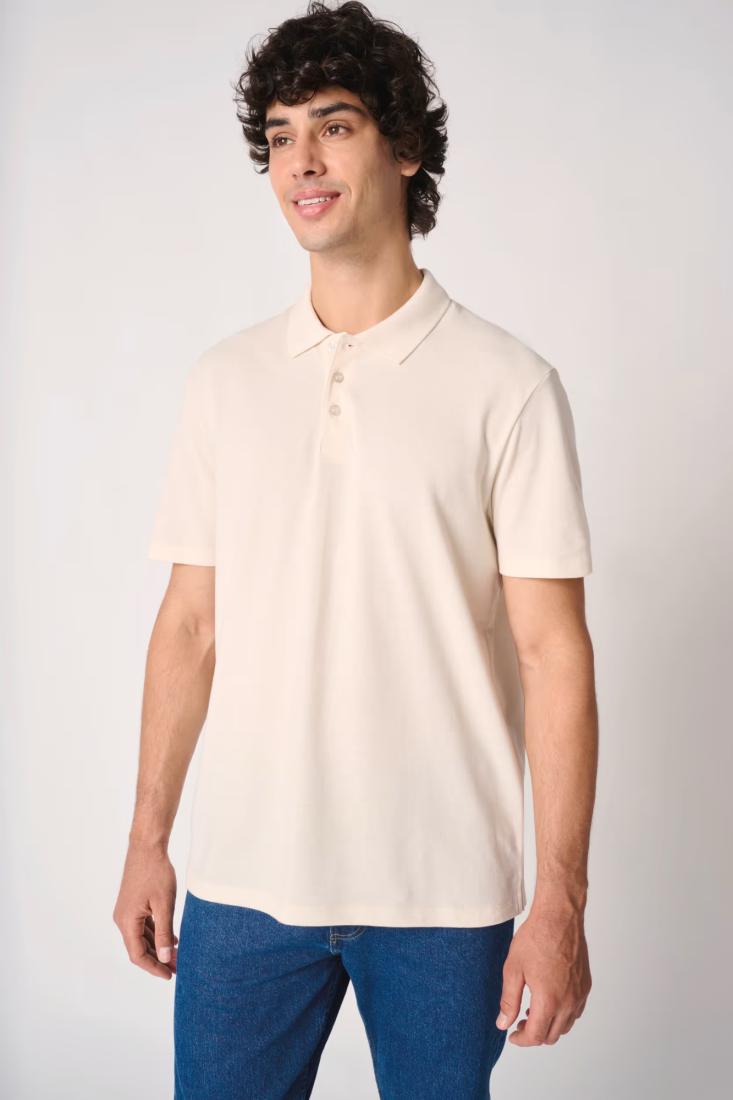 Polo piqué Basic homme imprimé