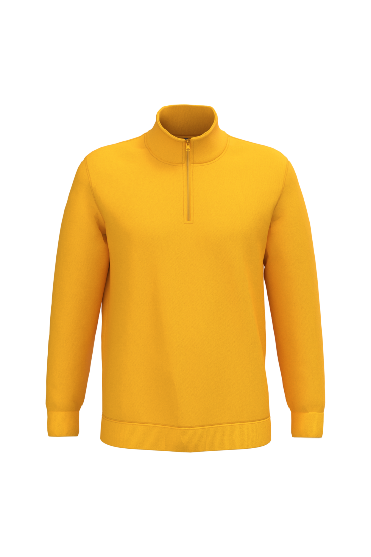 Sweat-shirt Basic Imprimé col zippé homme